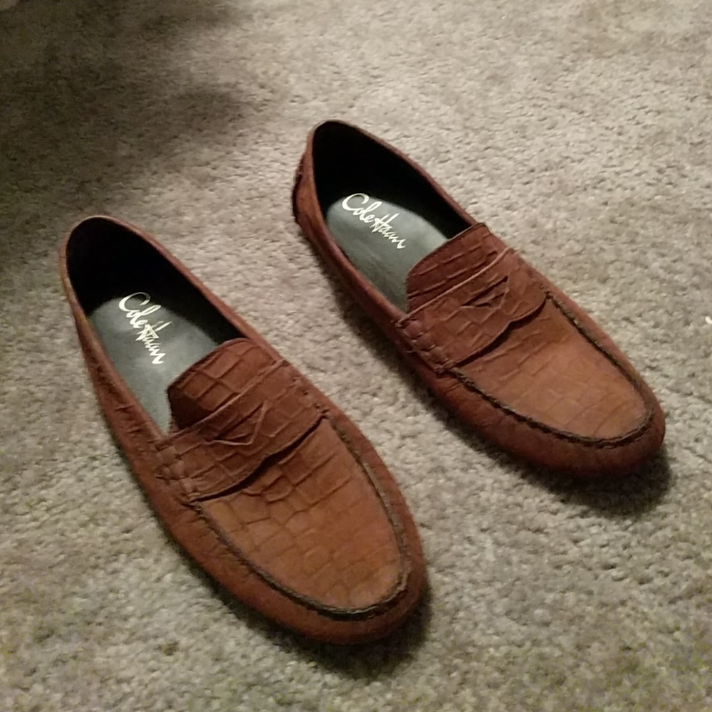 Leather cole haan loafer